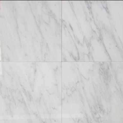 Bianco Oriental， white marble with gray veins.